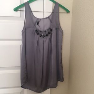 3 for $15! Gray embellished Express tank top, XS
